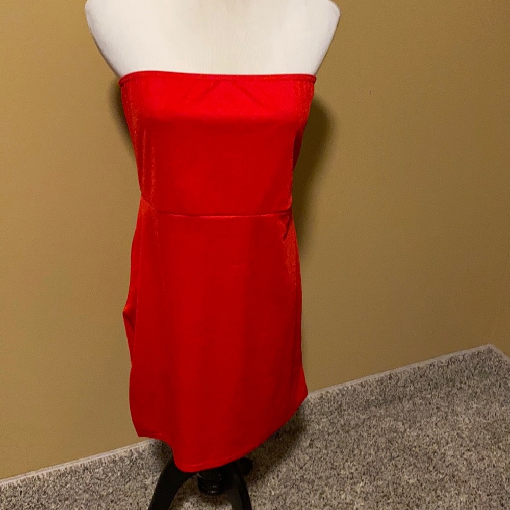 PrettyLittleThing Red Mini Dress